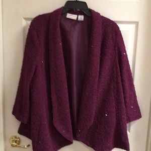 (H) Alfred Dunner -blazer w sequins size 22W